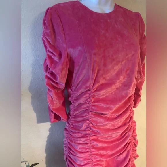 GANNI
Ruched velvet minidress size 40 - Picture 4 of 8